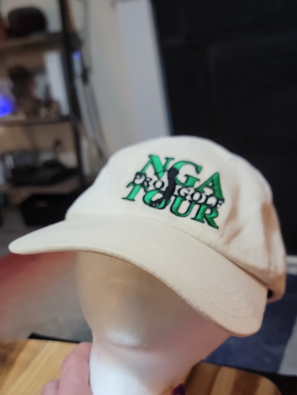 Mens Beige Baseball Cap